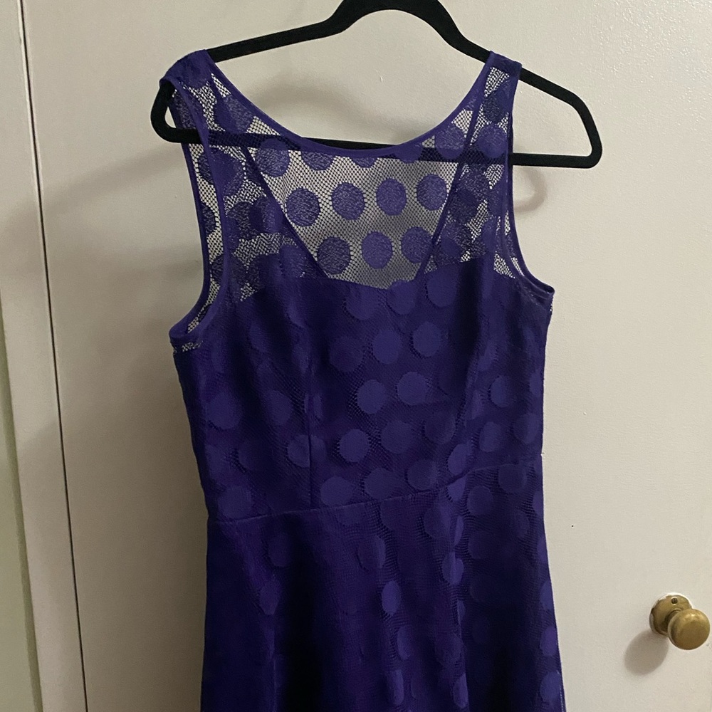 Betsey Johnson Womens Size 8 Sleeveless Purple Dress